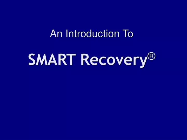 an introduction to smart recovery