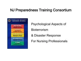 NJ Preparedness Training Consortium