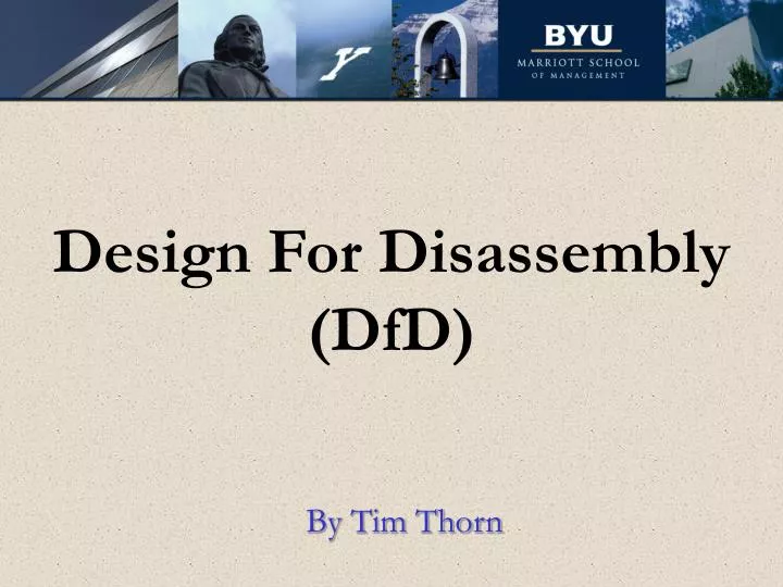 design for disassembly dfd