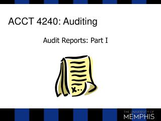ACCT 4240: Auditing