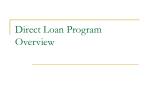 Direct Loan Program Overview - slide 1
