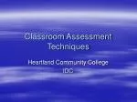Classroom Assessment Techniques - slide 1