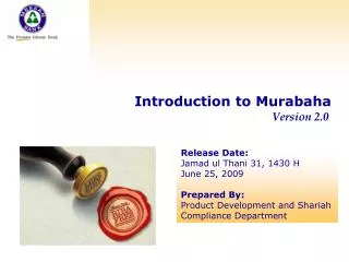 Introduction to Murabaha Version 2.0