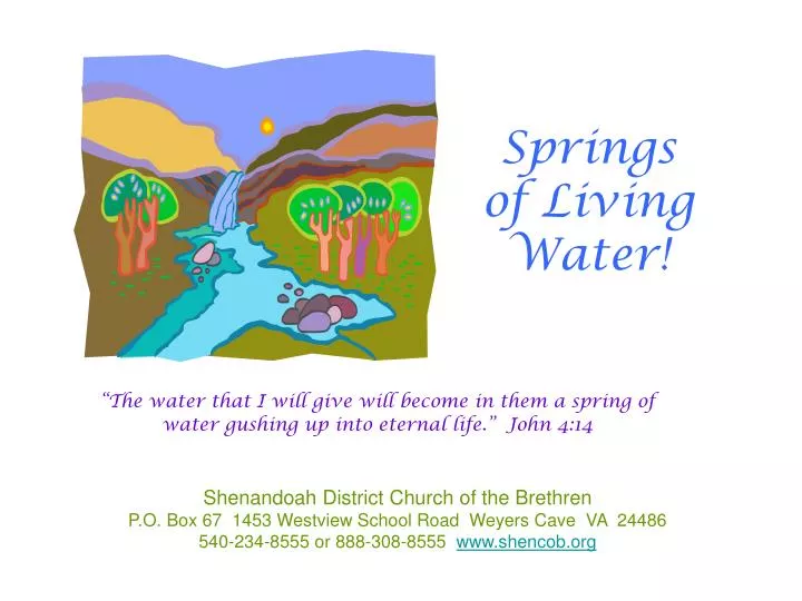 springs of living water