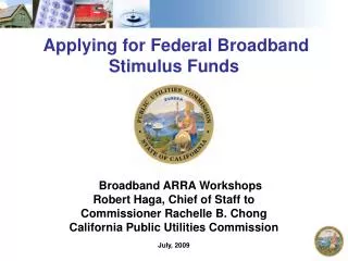 Applying for Federal Broadband Stimulus Funds