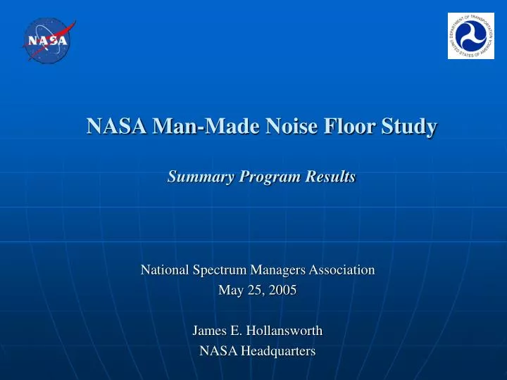 nasa man made noise floor study summary program results