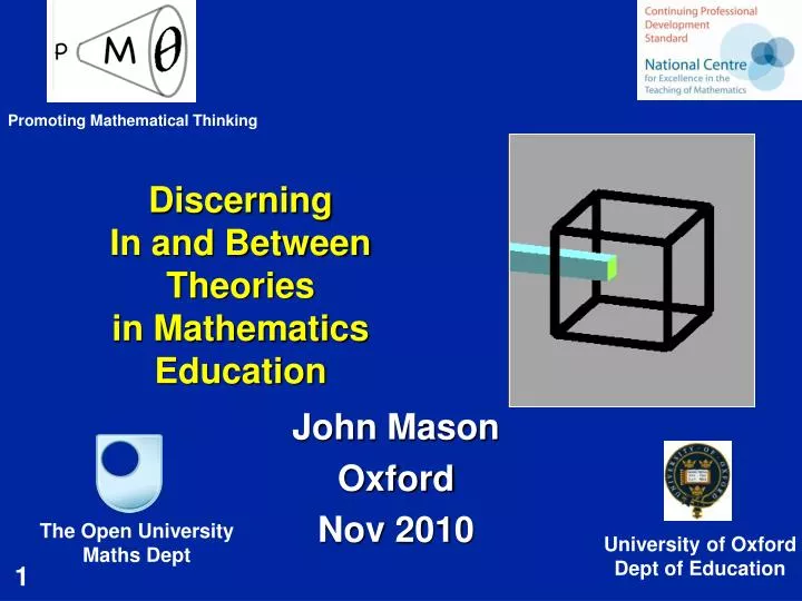 discerning in and between theories in mathematics education