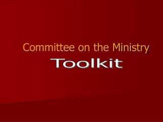 Committee on the Ministry