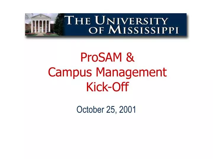 prosam campus management kick off