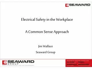 Electrical Safety in the Workplace A Common Sense Approach