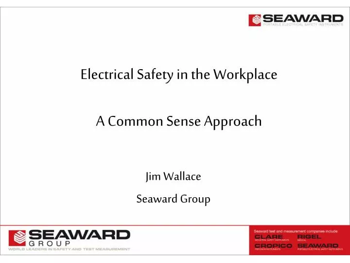 electrical safety in the workplace a common sense approach
