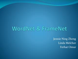 WordNet &amp; FrameNet