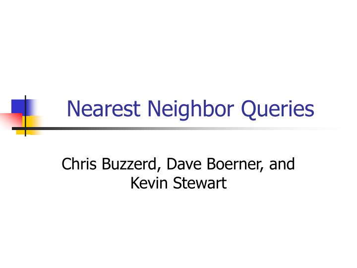 nearest neighbor queries