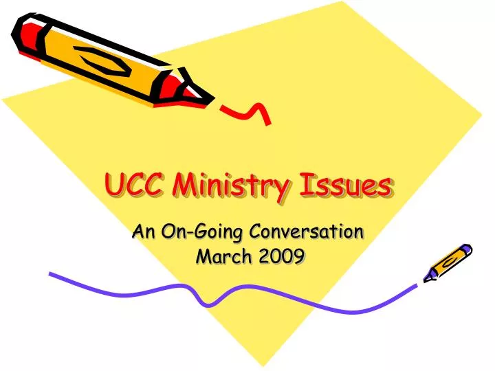 ucc ministry issues