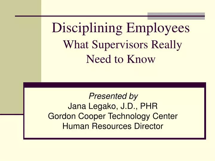 disciplining employees what supervisors really need to know