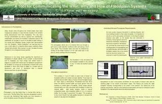 A Tool for Communicating the What, Why and How of Floodplain Systems