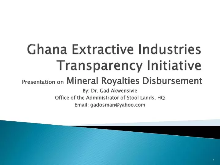 ghana extractive industries transparency initiative