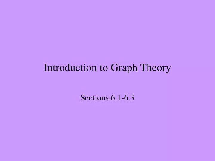 introduction to graph theory