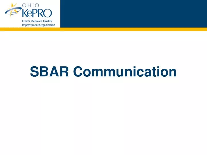 sbar communication