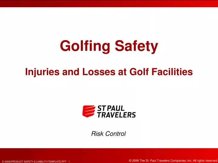 golfing safety injuries and losses at golf facilities