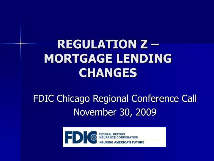 regulation z mortgage lending changes