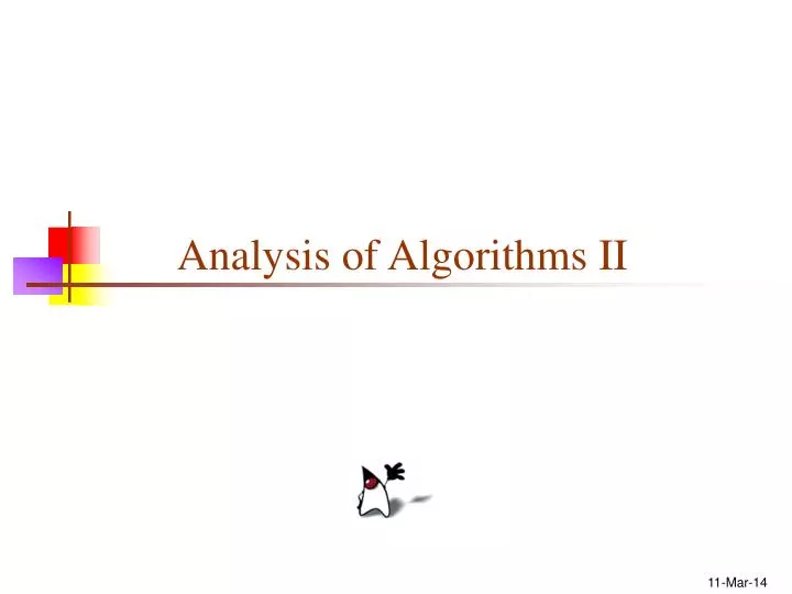 analysis of algorithms ii