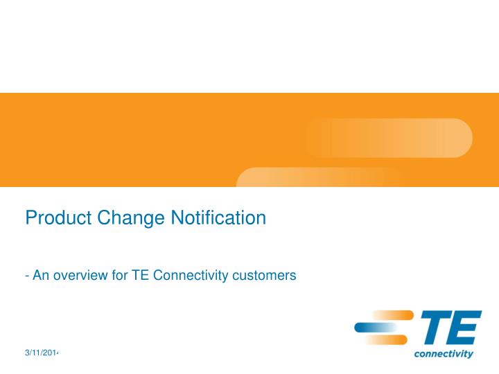 product change notification