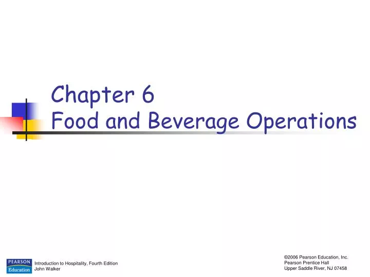 chapter 6 food and beverage operations