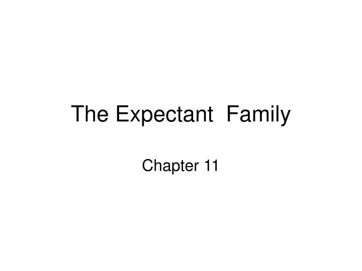 the expectant family