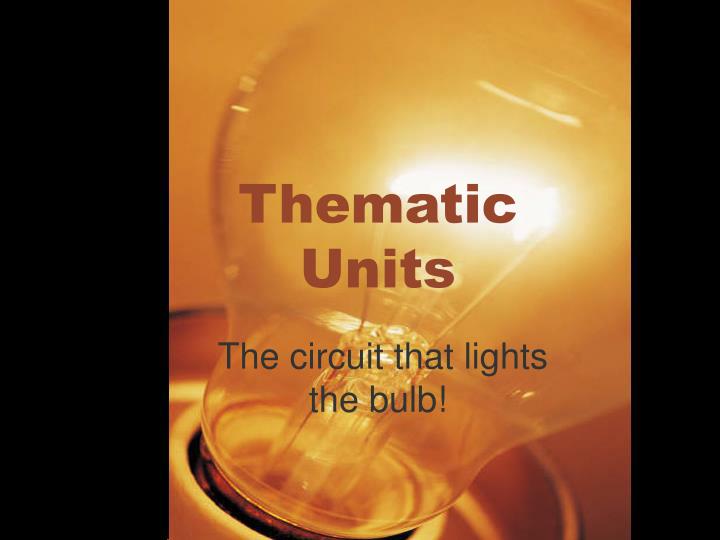 thematic units