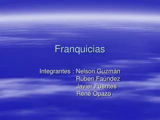 franquicias