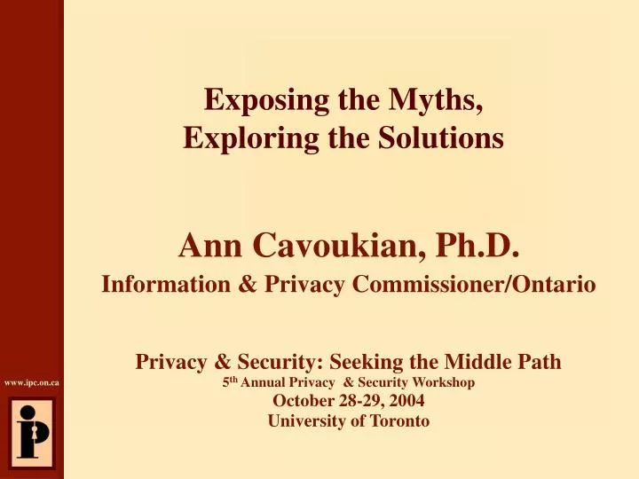 exposing the myths exploring the solutions