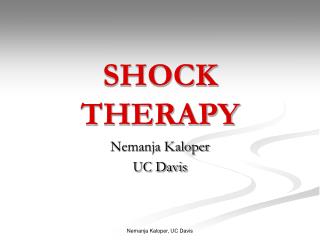 SHOCK THERAPY