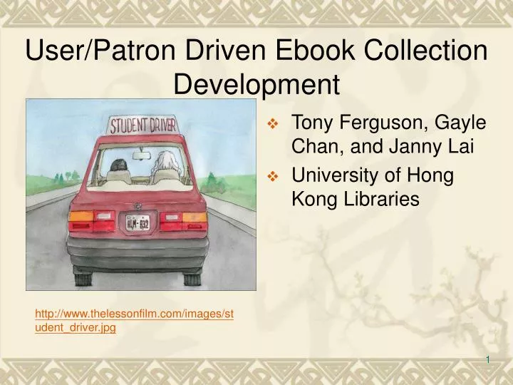 user patron driven ebook collection development