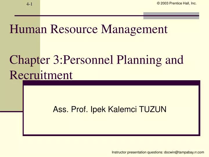 human resource management chapter 3 personnel planning and recruitment