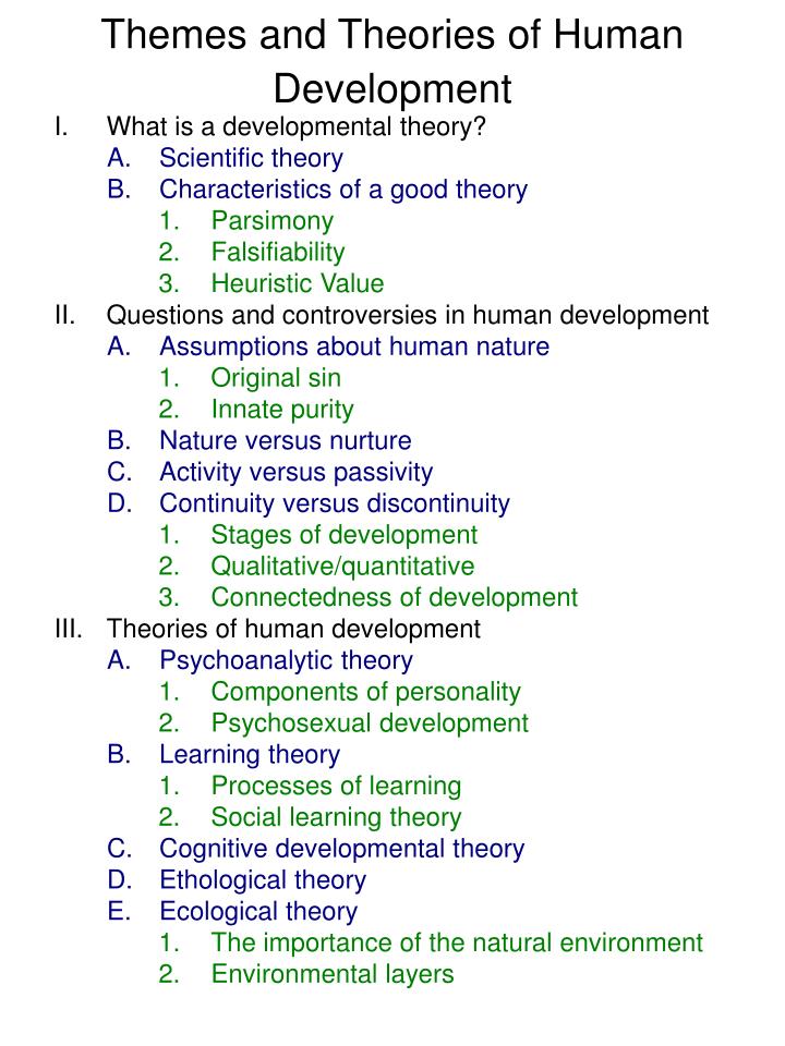 themes and theories of human development
