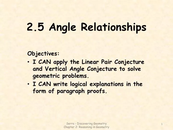 2 5 angle relationships