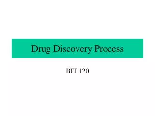 Drug Discovery Process