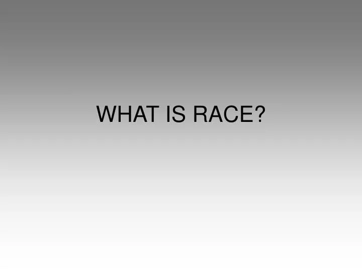what is race