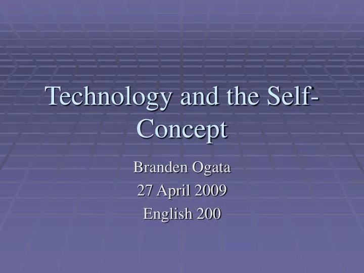 technology and the self concept