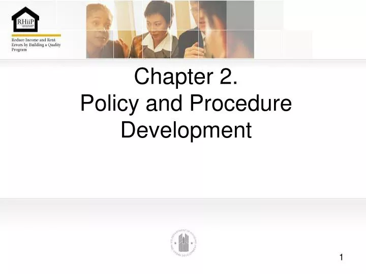 chapter 2 policy and procedure development