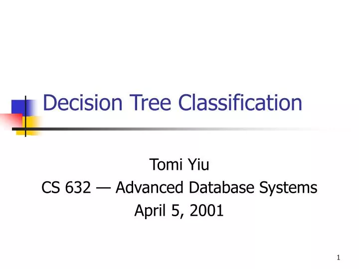 decision tree classification