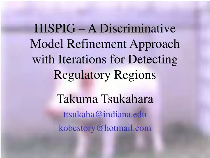 hispig a discriminative model refinement approach with iterations for detecting regulatory regions