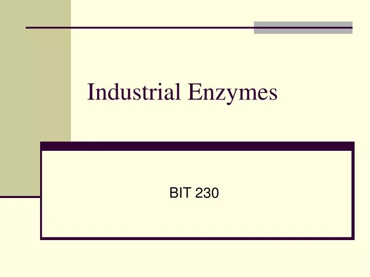 industrial enzymes