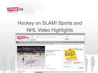 Hockey on SLAM! Sports and NHL Video Highlights