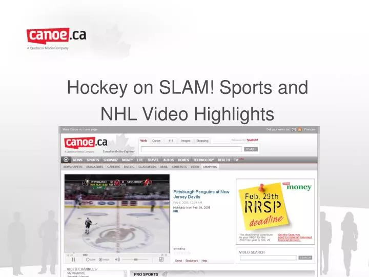 hockey on slam sports and nhl video highlights