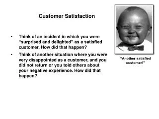 “Another satisfied customer!”