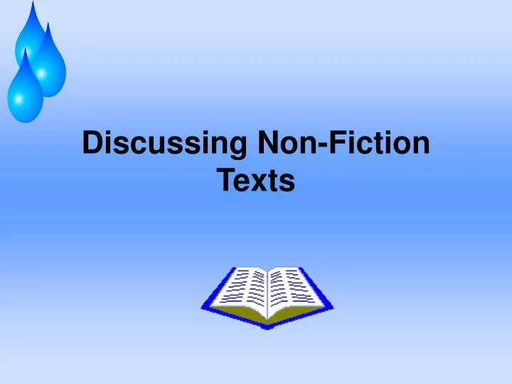 discussing non fiction texts