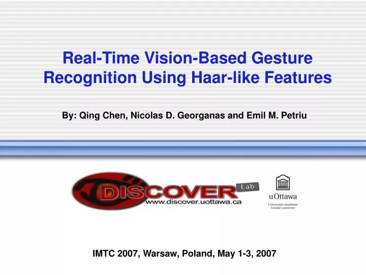 real time vision based gesture recognition using haar like features