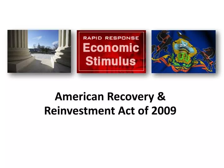 american recovery reinvestment act of 2009